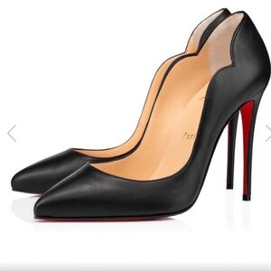 Christian Louboutin Hot Chick Napa Leather Black Size 38 100 mm